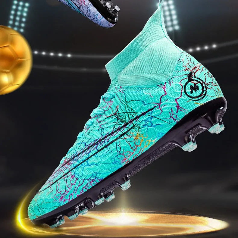 High Top Soccer Shoes TF Broken Nails Artificial Turf - Bellarte Enchanté High Top Soccer Shoes TF Broken Nails Artificial Turf